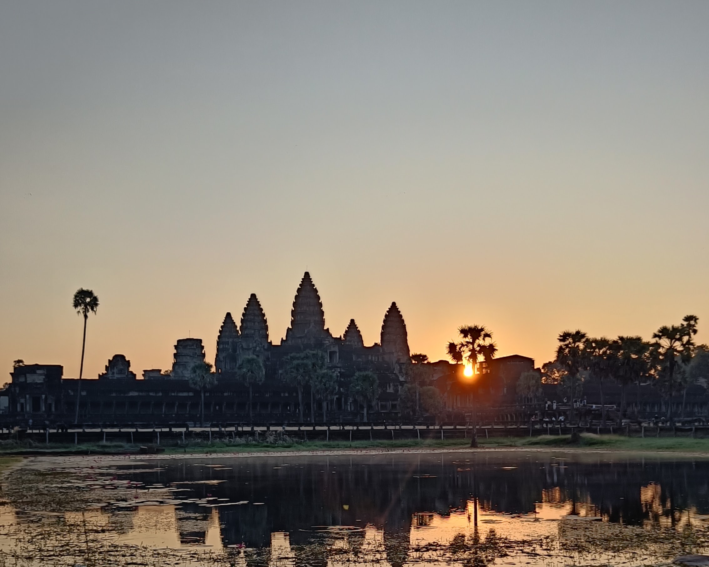 Angkor Wat temple at sunrise